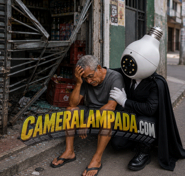 Demonstração da Câmera Lâmpada sendo acessada pelo celular